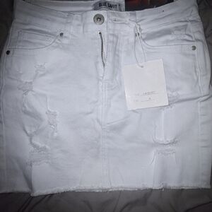 White Mini Skirt Size Med